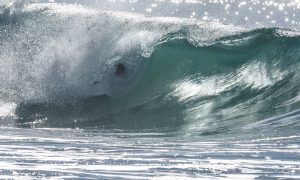 surfer riding wave